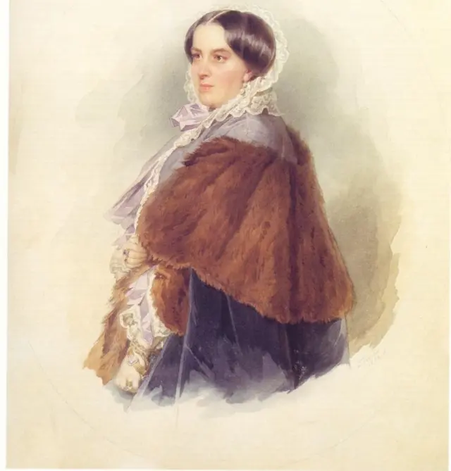 Л. Фішер. Портрет В. Рєпніної. 1858 р.