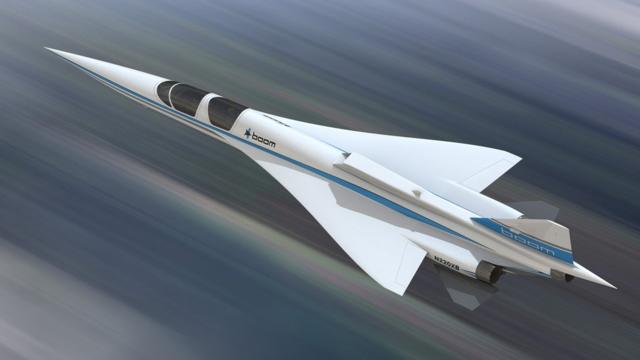 An artists' rendition of Boom's one-third scale demonstrator XB-1