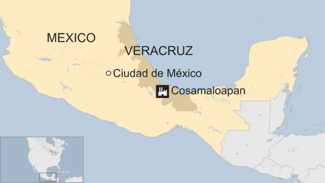 Mapa de ubicación del yacimiento.