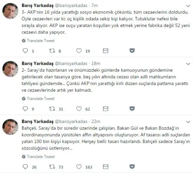 Yarkadaş tweetler