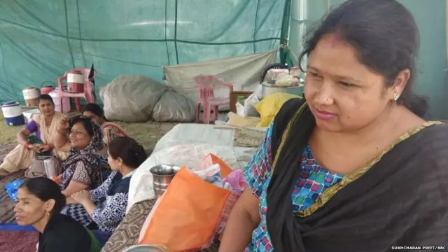 ਆਂਗਨਵਾੜੀ ਵਰਕਰਾਂ ਦਾ ਧਰਨਾ