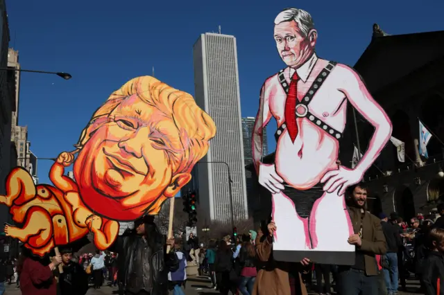 ภาพล้อเลียนทรัมป์