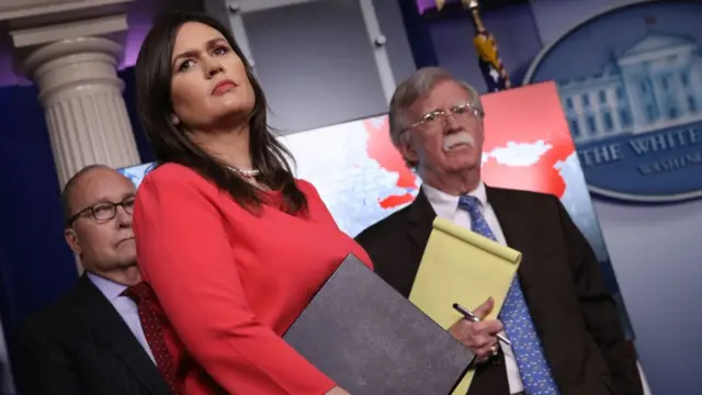 Sarah Sanders, secretaria de prensa de la Casa Blanca