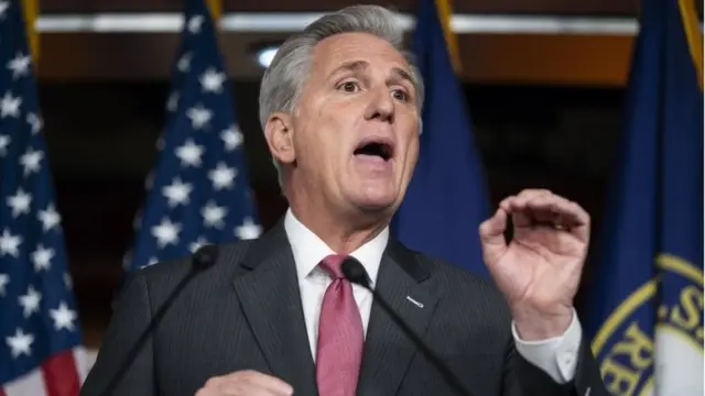 El líder de la minoría republicana en la Cámara de Representantes, Kevin McCarthy