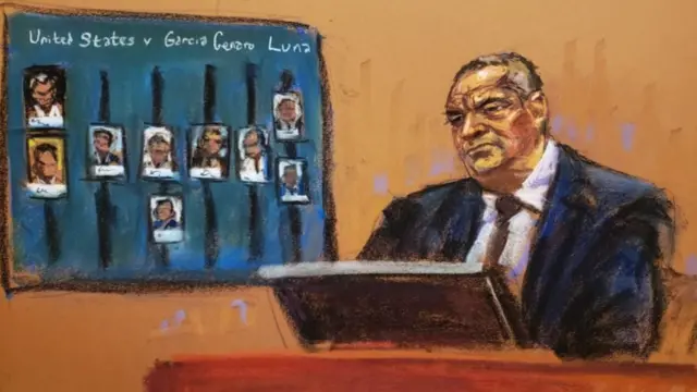 El Grande durante el juicio de este lunes en Nueva York.