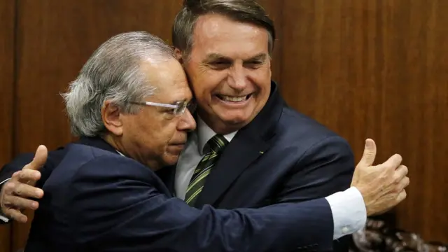 Jair Bolsonaro e Paulo Guedes