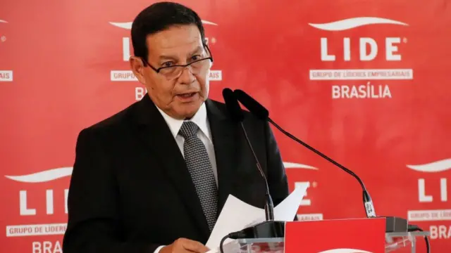 O vice-presidente Hamilton Mourão