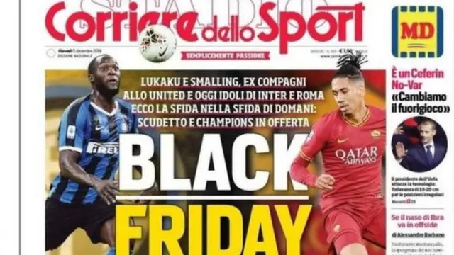 Le titre controversé du Corriere dello Sport