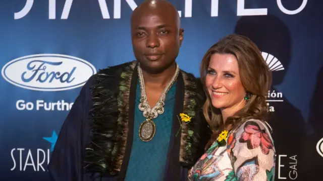 Princess Märtha Louise of Norway and Shaman Durek attend Starlite Gala on August 11, 2019 inside Marbella, Spain