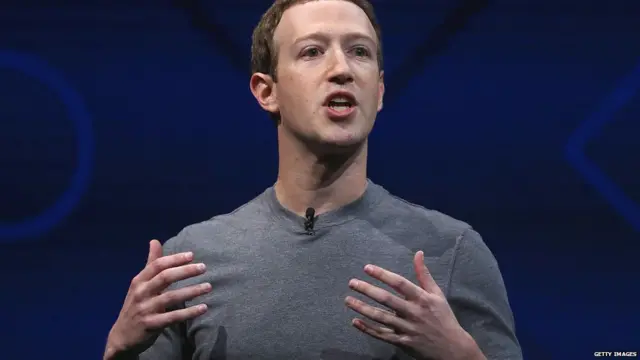 Facebook CEO Mark Zuckerberg delivers the keynote address at Facebook's F8 Developer Conference on April 18, 2017