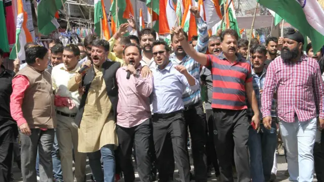 कश्मीर में विरोध प्रदर्शन