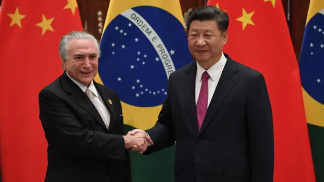 Michel Temer e Xi Jinping