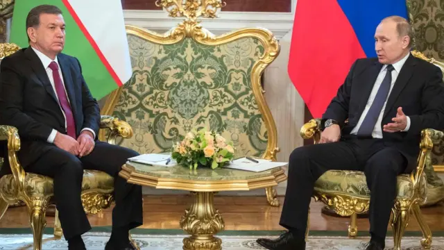 Президент Путин ва Президент Мирзиёев