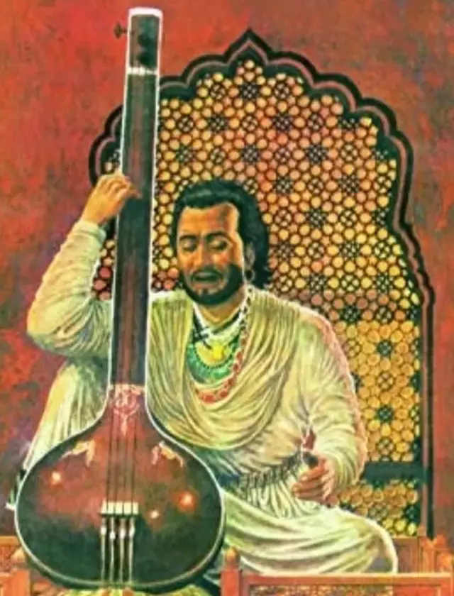 తాన్సేన్ పై రాసిన పుస్తకం కవర్ పేజి