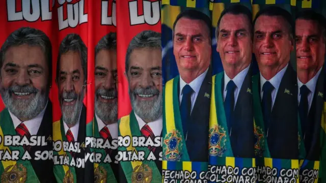 Toalhas de Lula e Bolsonaro