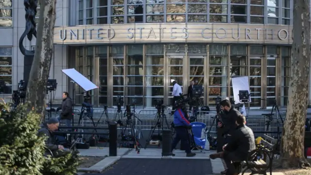 Foto de la corte de Nueva York donde se juzgó a El Chapo.