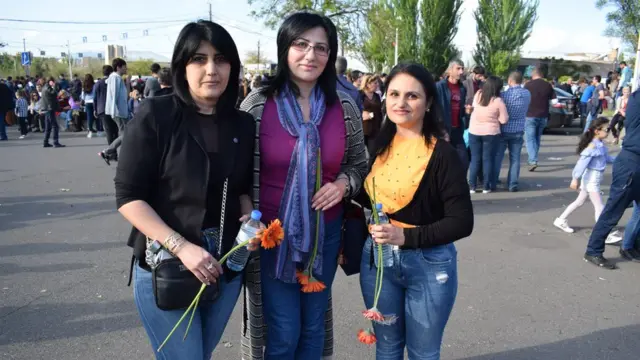 Участницы протестов