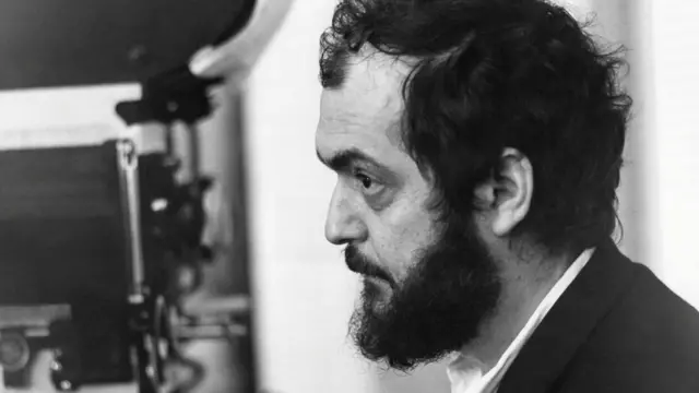 Kubrick during A Clockwork Orange filming