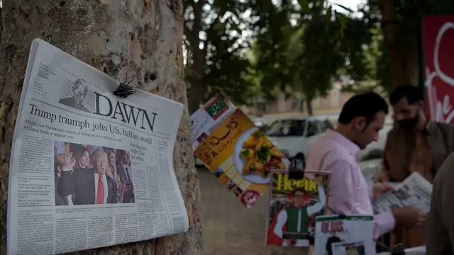 ډان پاکستانۍ ورځپاڼې ټرمپ لیونی بللی او هغه ډیر د امریکا له مخکني ولسمشر جورج بوش څخه هم خطرناک بللی.