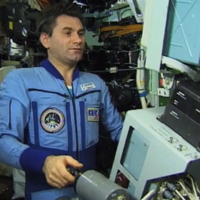 Vasili Tsibliyev, comandante de la misión Mir, en 1997
