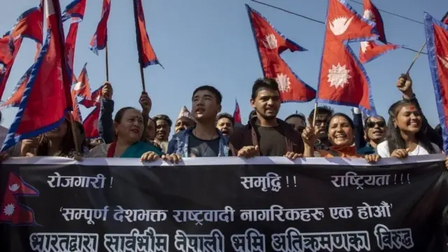 भारतले जारी गरेको नक्सामा कालापानी क्षेत्र भारतीय सीमाभित्र राखिएकोमा आपत्ति जनाउँदै नेपालमा केही महिनाअघि विरोधप्रदर्शन भएको थियो