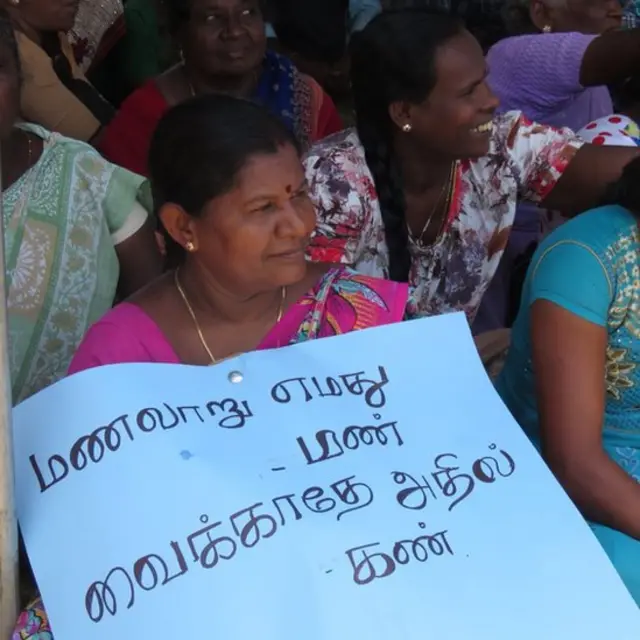 சிங்கள குடியேற்றத்தை எதிர்த்து முல்லைத்தீவில் மக்கள் போராட்டம்