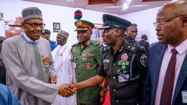 Buhari na-ekele ndị bịara ịsị ya nnọọ.