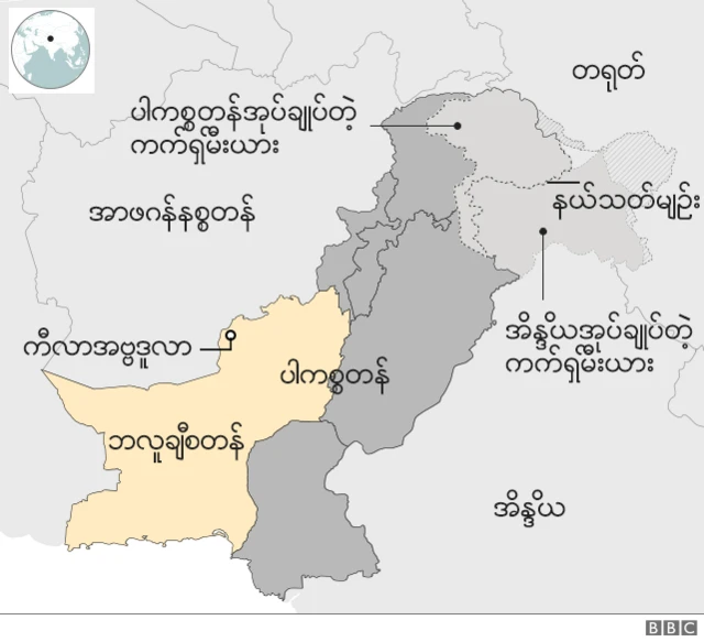 ပါကစ္စတန်မြေပုံ