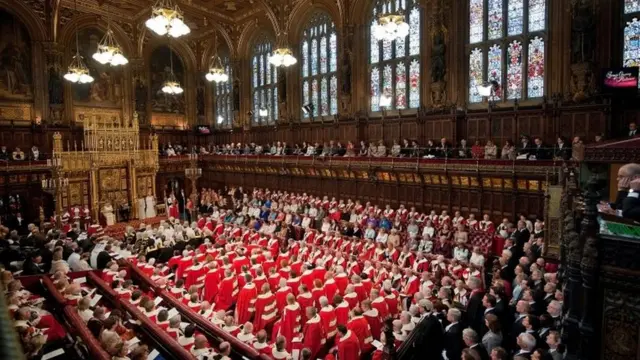 The House of Lords during a State Opening of Parliament