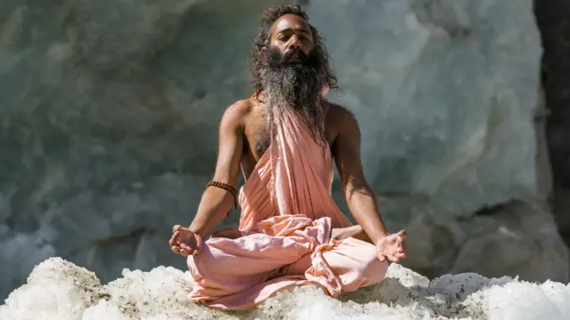 Занятия йогой в Индии