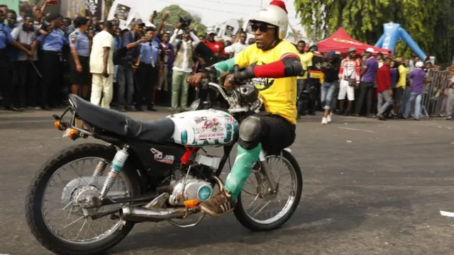 Calabar Carnival biker's parade