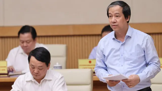 Bộ trưởng Giáo dục - Đào tạo Nguyễn Kim Sơn tại phiên họp ngày 4/7/2022.