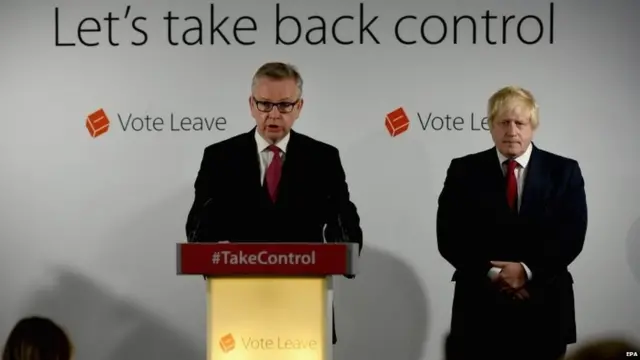 Michael Gove y Boris Johnson
