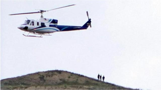 The Bell 212 carrying President Raisi was filmed taking off from the Qiz-Qalasi Dam before the crash
