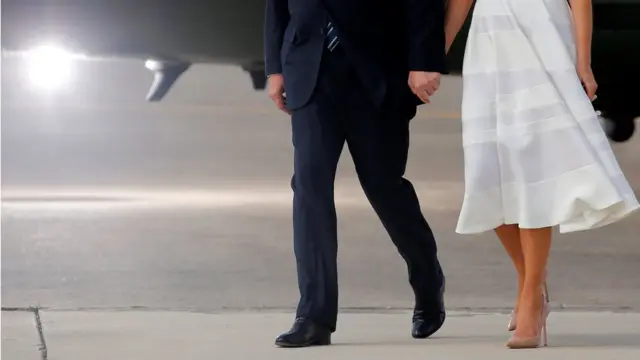 Трамп с супругой