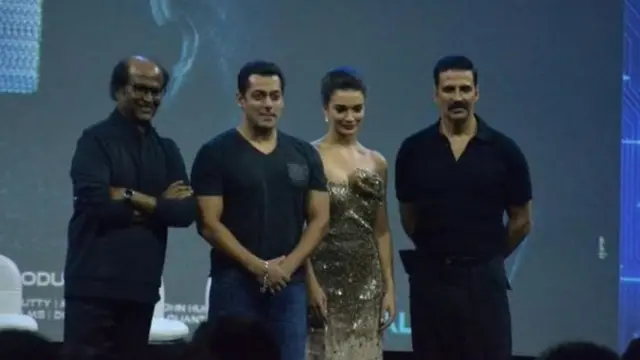 रजनीकांत , सलमान खान, एमी जैकसन और अक्षय कुमार