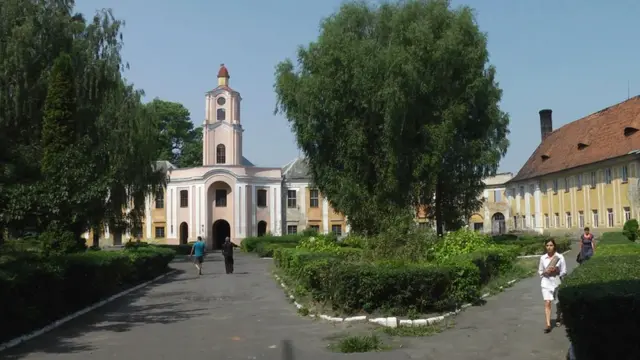 Олицький замок. Вигляд з двору.