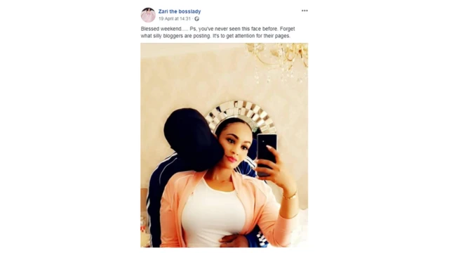 Zari hakusita kuwakemea wale wanaodai wanamjua mpenzi wake mpya katika ukurasa wake wa Facebook