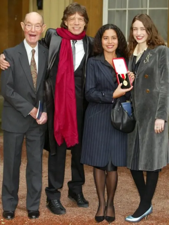 Mick Jagger y su familia