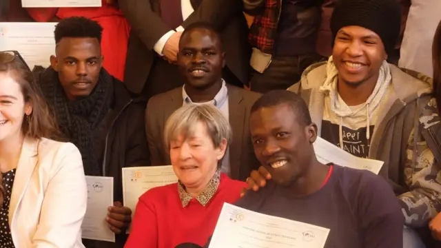 Les élèves sont pour la plupart afghans, soudanais, somaliens et tchadiens.