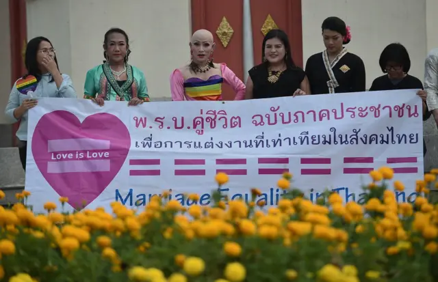 ขบวนพาเหรดรณรงค์ของผู้มีความหลากหลายทางเพศ เพื่อสนับสนุนกฏหมายแต่งงานของผู้มีความหลากหลายทางเพศ ในปี 2015