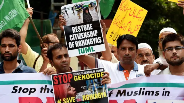 ขณะที่เมื่อวันที่ 11 ก.ย. ที่ผ่านมา ชาวอินเดีย ในกรุงนิวเดลี ก็ออกมาประท้วงการปราบปรามชาวโรฮิงญาของทางการเมียนมาด้วย