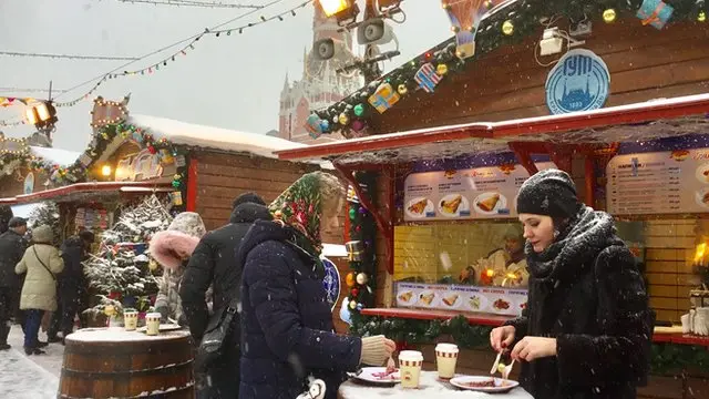 Moskow di tengah salju