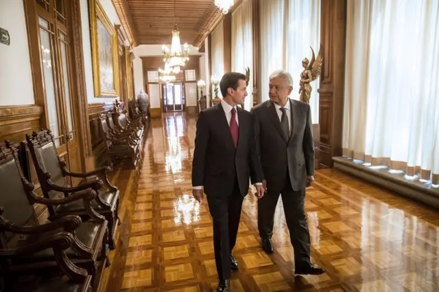 Peña Nieto y AMLO se reunieron en Palacio Nacional.