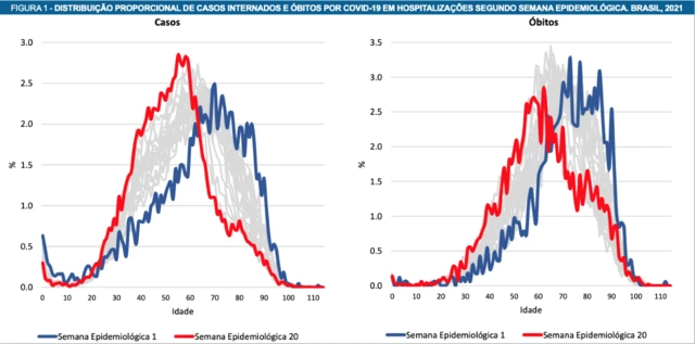 Gráfico do Observatório Covid-19 da FioCruz