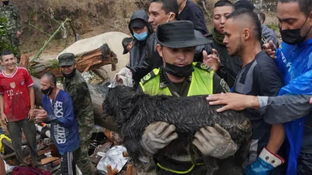 Derrumbe en Dosquebradas, Pereira, Colombia.