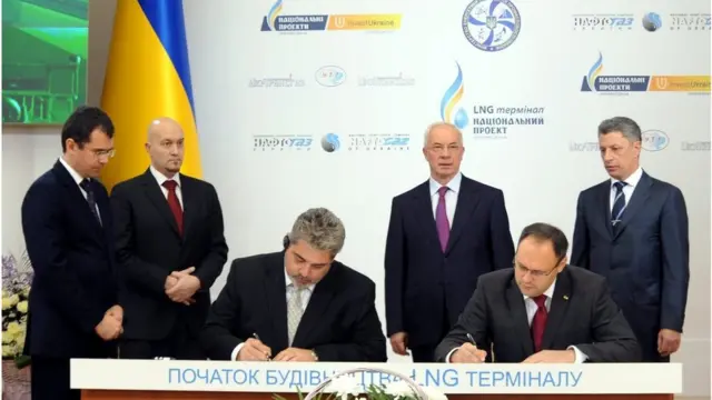 підписання угоди про LNG-термінал