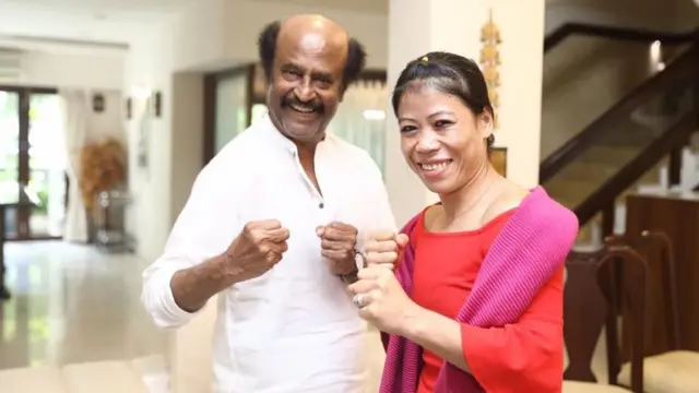 సూపర్ స్టార్ రజినీకాంత్తో మేరీ కోమ్