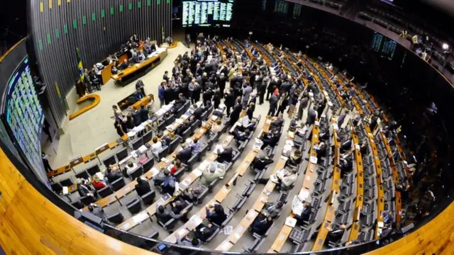 O plenário da Câmara dos Deputados