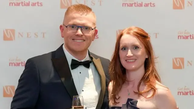 Gavin Eastham na mpenzi wake Lisa Ellen